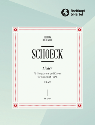 Book cover for Songs Op. 20