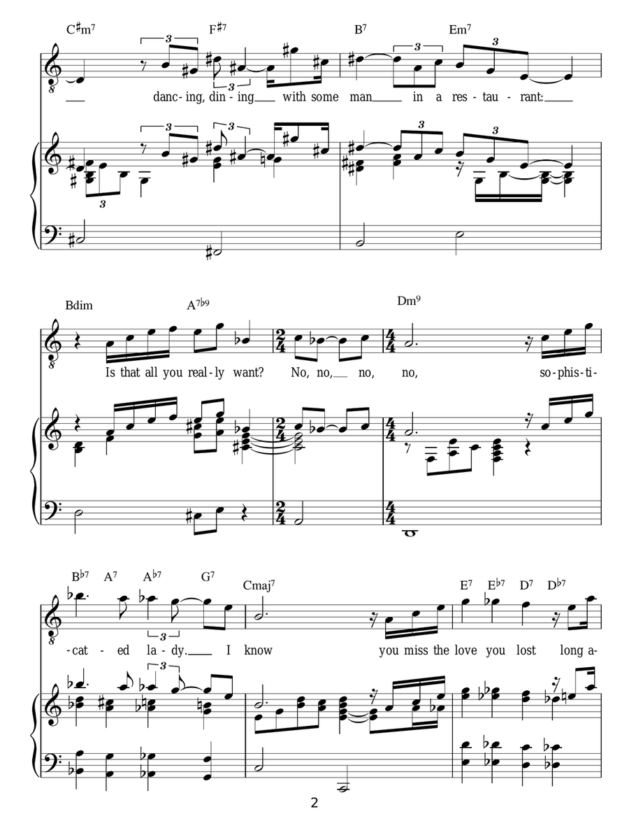 Sophisticated Lady Guitar scores gallery preview page 2