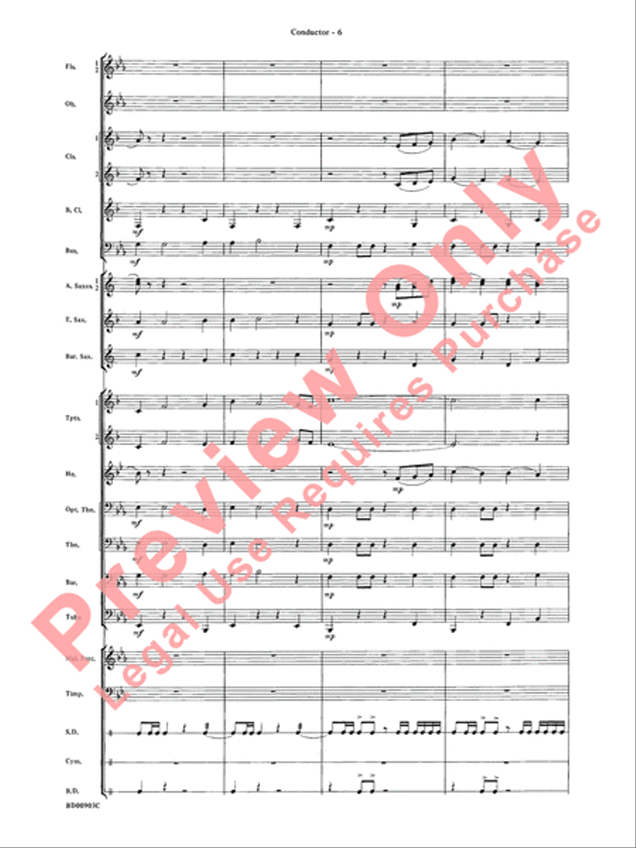 Crestar Overture Crestar Overture Concert Band scores gallery preview page 9