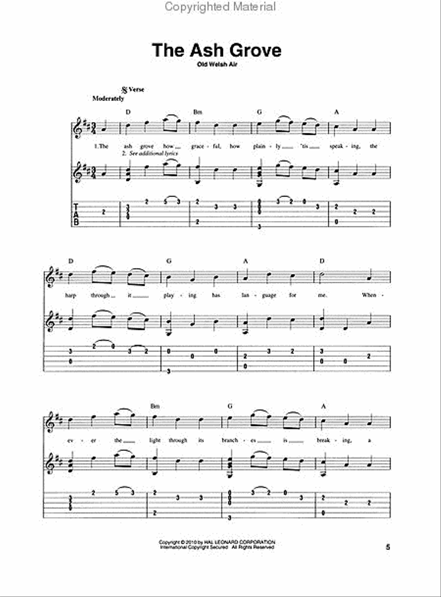 Fingerpicking Celtic Folk Fingerpicking Guitar scores gallery preview page 2