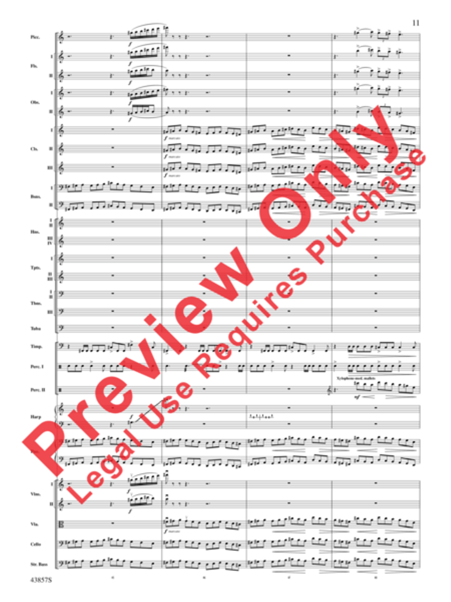 Unconquered Full Orchestra scores gallery preview page 12