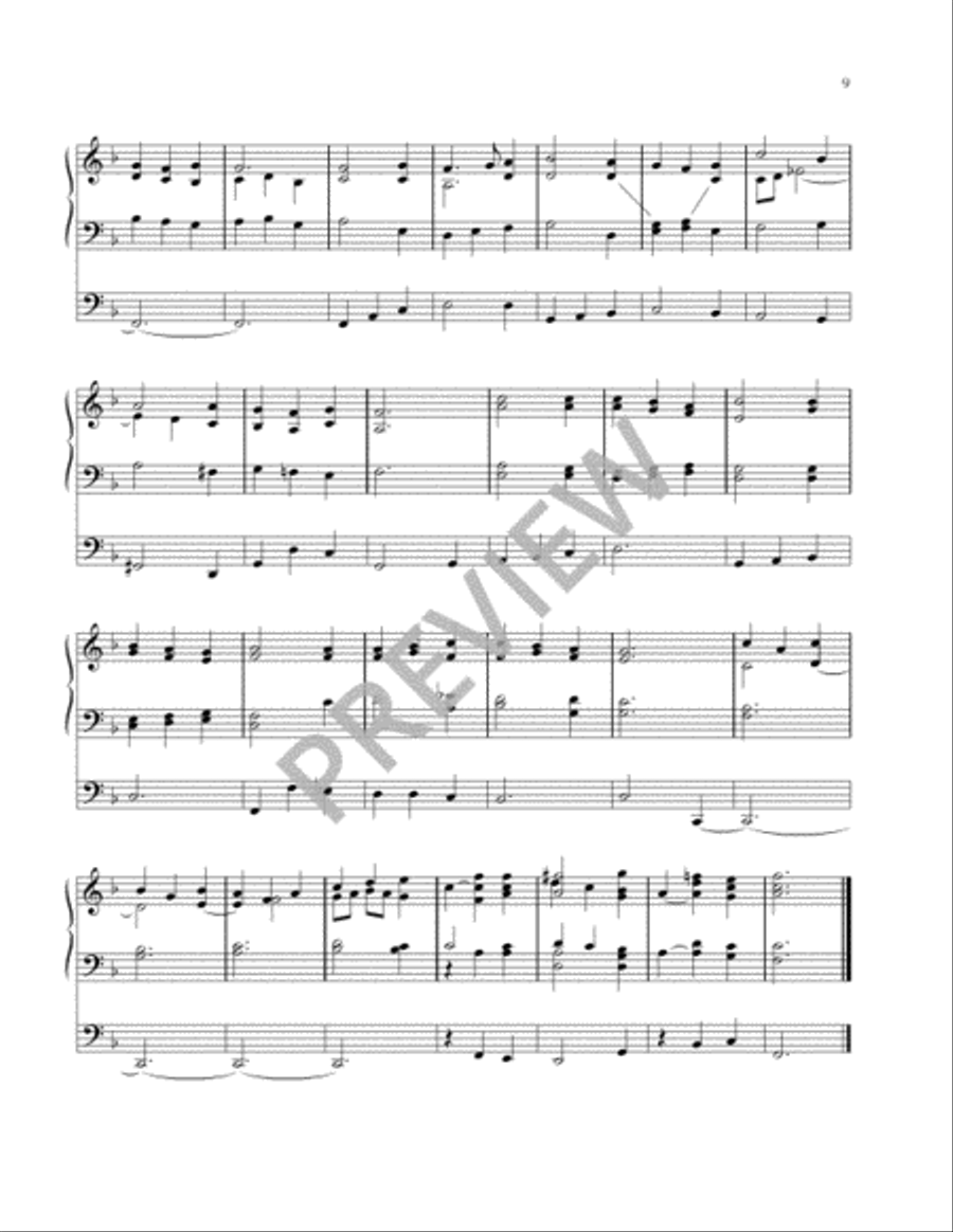 Hymn Harmonizations for Organ - Volume 1 Organ scores gallery preview page 9
