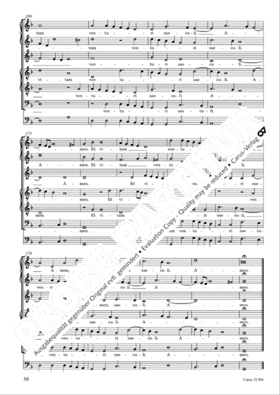 Palestrina: Masses and individual movements Score scores gallery preview page 73