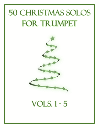 Book cover for 50 Christmas Solos for Trumpet