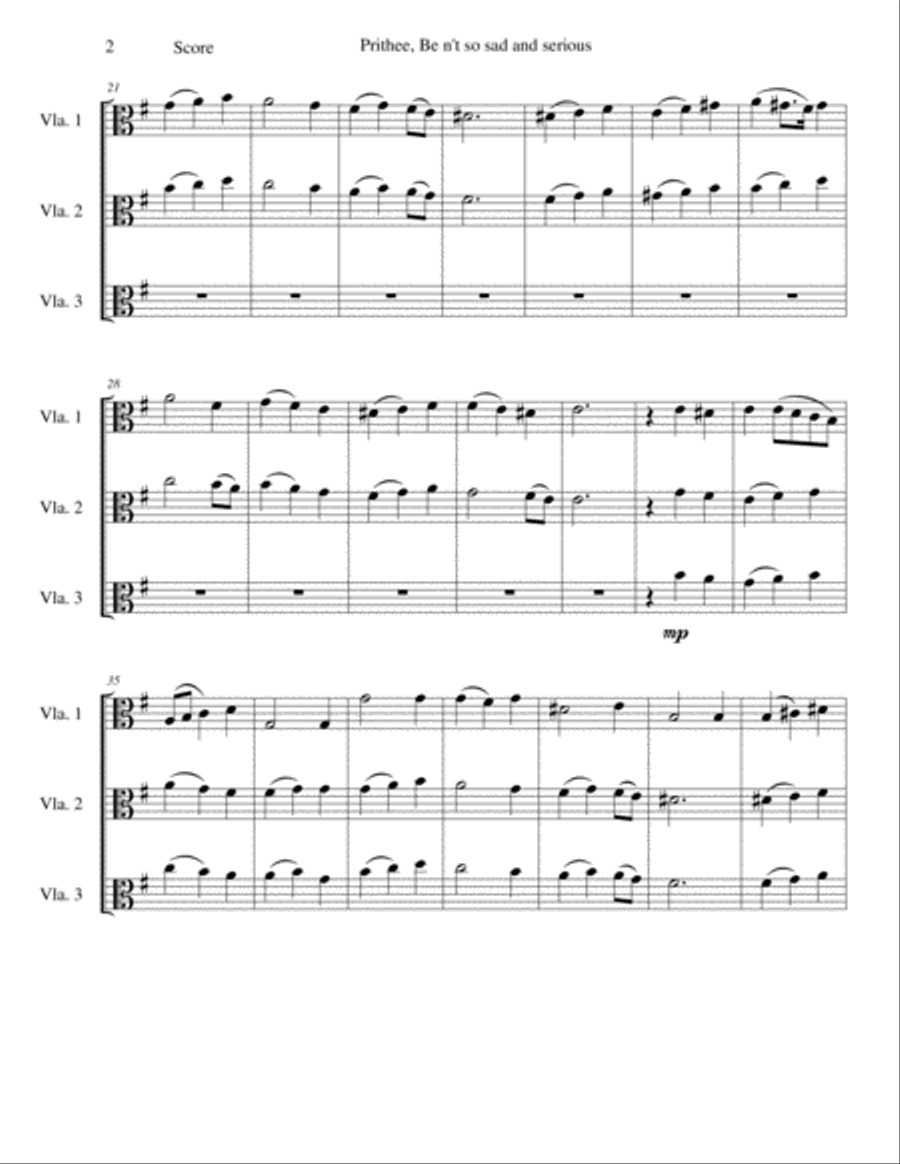 Eight Classical and Traditional Canons for 3 violas Viola Solo scores gallery preview page 5