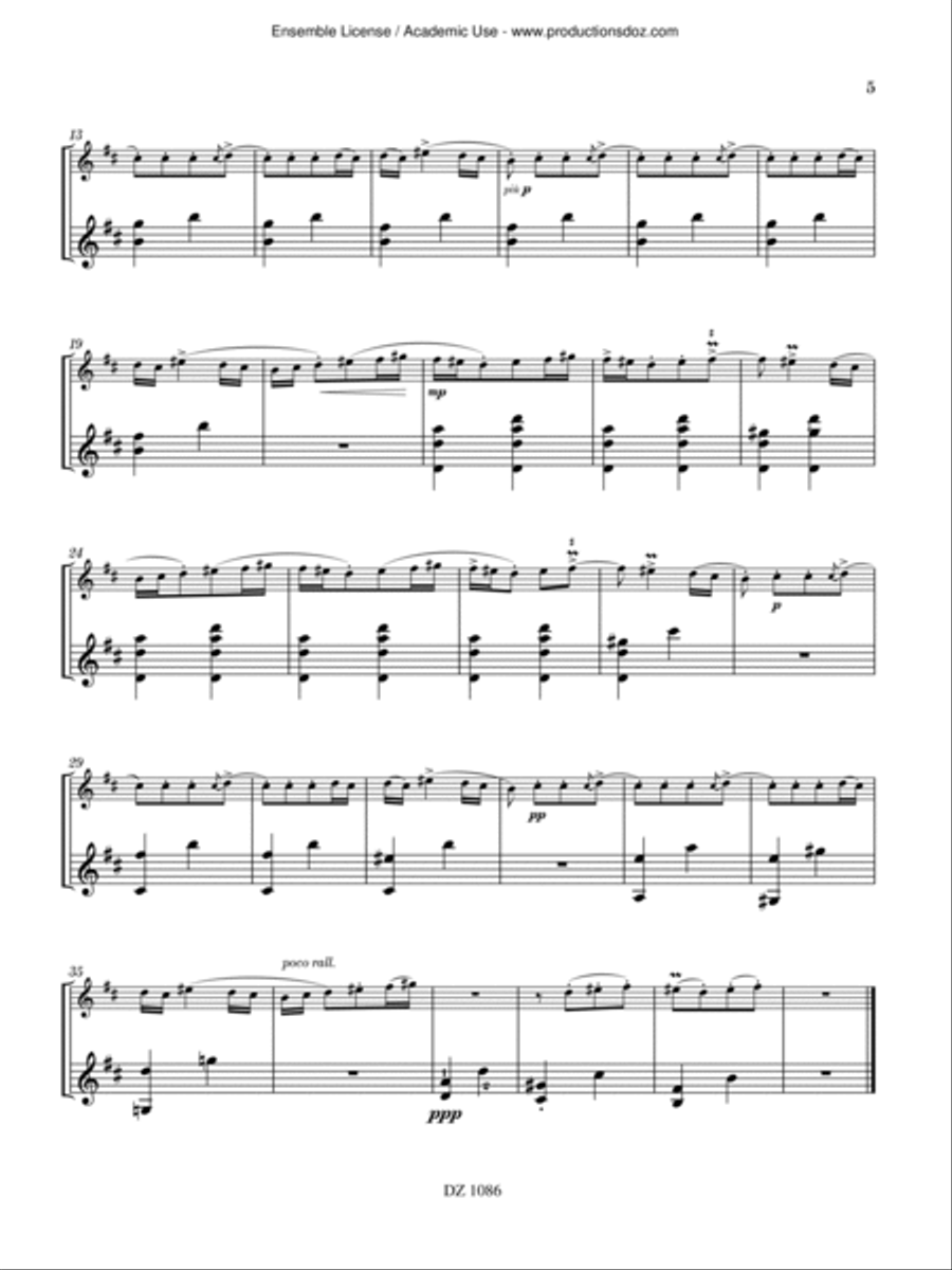 Danses populaires roumaines - disp. en Amérique seulement Violin scores gallery preview page 5