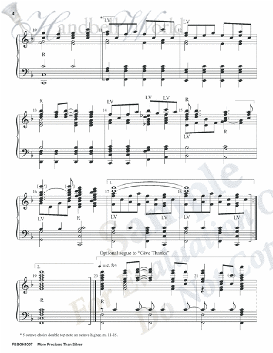 More Precious Than Silver 5-Octaves scores gallery preview page 3