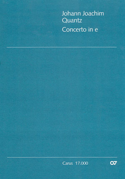 Flute Concerto in E minor (Concerto per Flauto in e)
