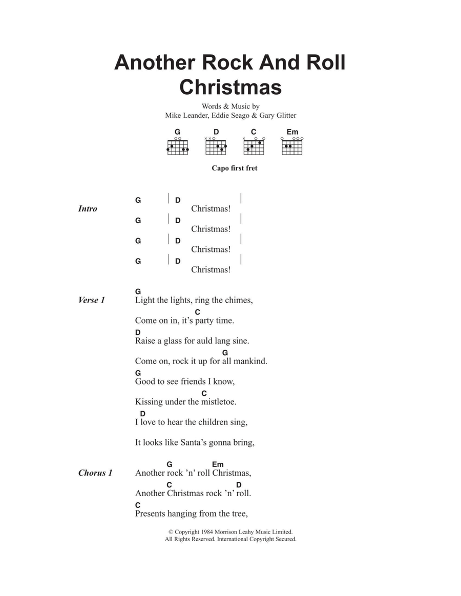 Another Rock And Roll Christmas Acoustic Guitar scores gallery preview page 1