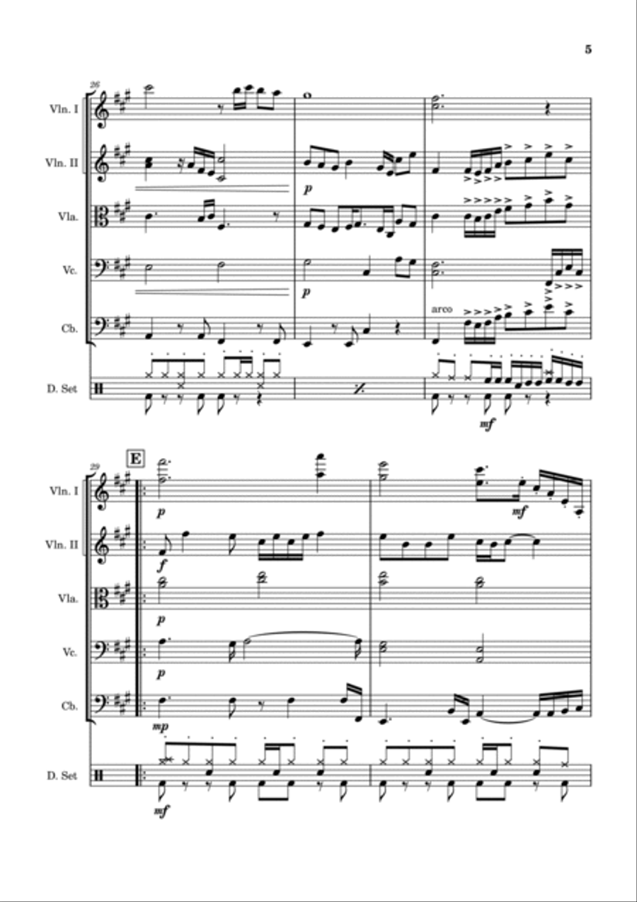 Yi Jian Mei String Orchestra scores gallery preview page 5