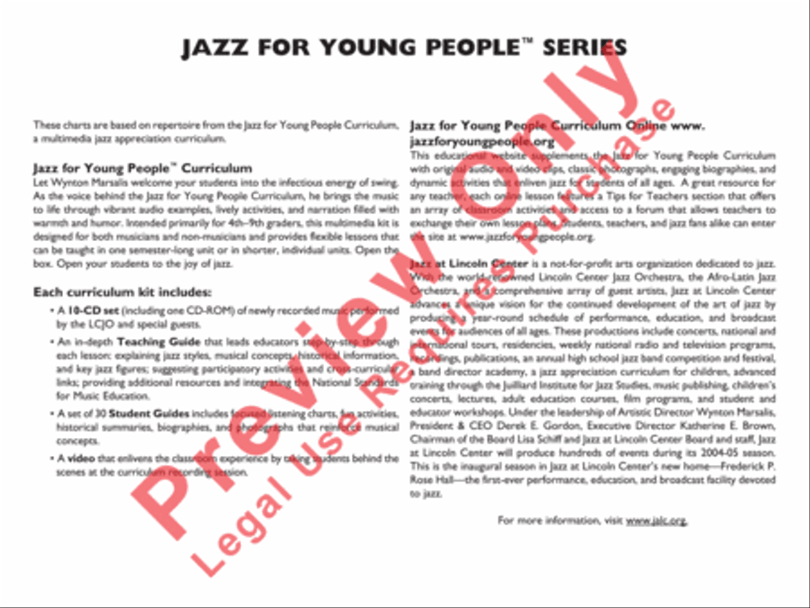 Bye Bye Blackbird Jazz Ensemble scores gallery preview page 4
