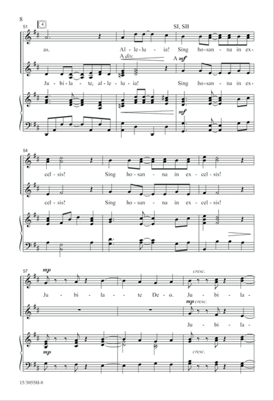 Jubilate, Alleluia! Jubilate, Alleluia! SSA scores gallery preview page 9