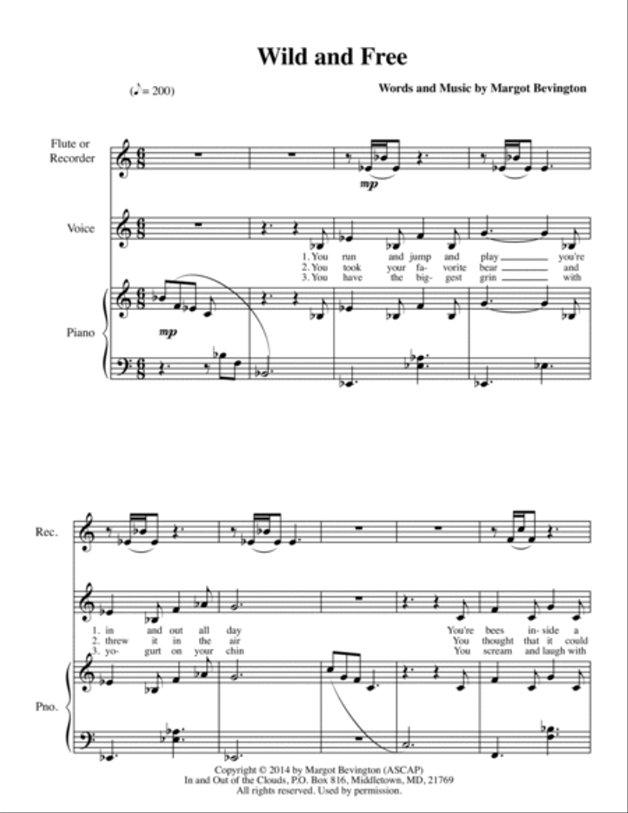 Wild and Free Small Ensemble scores gallery preview page 2