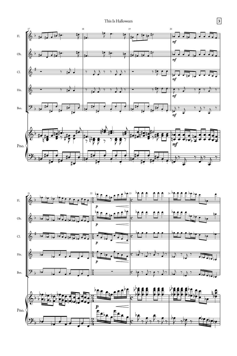 This Is Halloween Small Ensemble scores gallery preview page 3