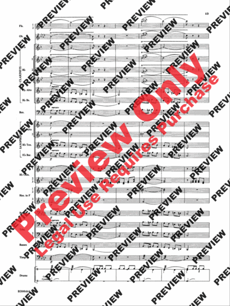 Lethbridge Overture Concert Band scores gallery preview page 14