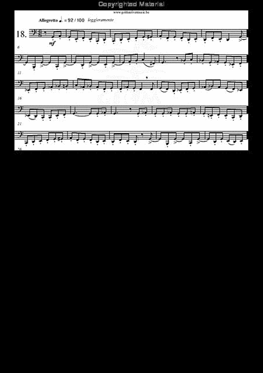 18 Etudes Melodiques Tuba scores gallery preview page 19