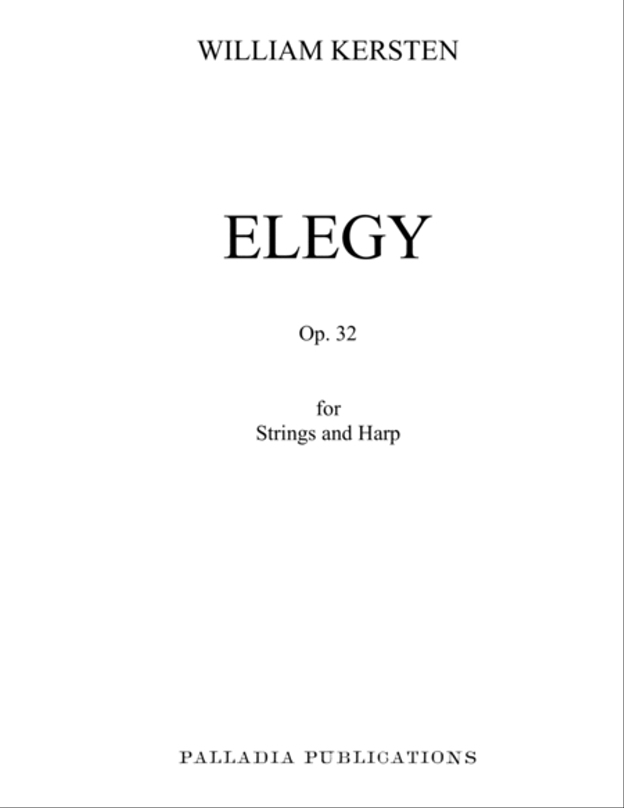 Elegy for Strings and Harp String Orchestra scores gallery preview page 2