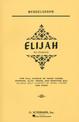 Elijah - Vocal Score, Complete