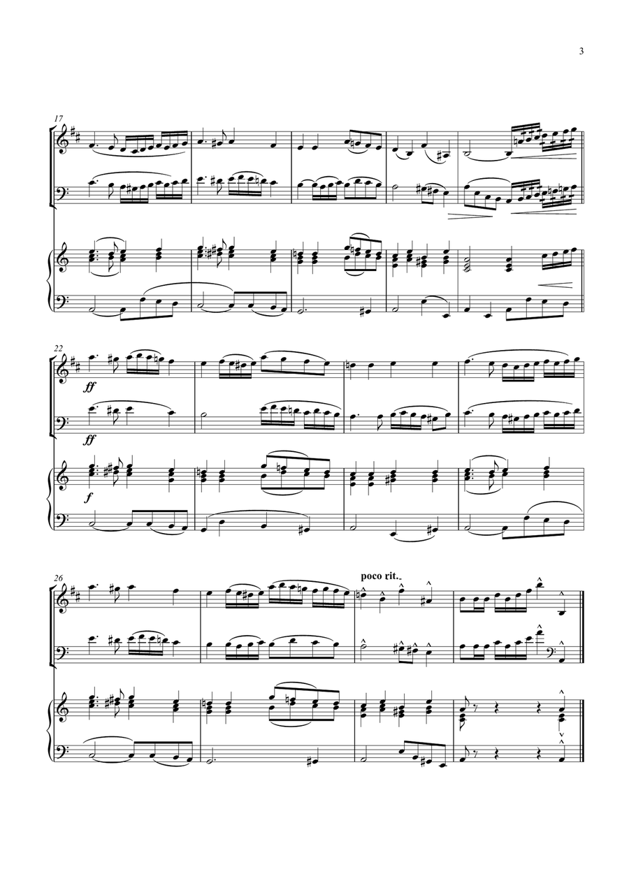 Ukrainian National Anthem for Bb Trumpet/Cornet, C Trombone/Euphonium & Piano MFAO World National An Cornet scores gallery preview page 3