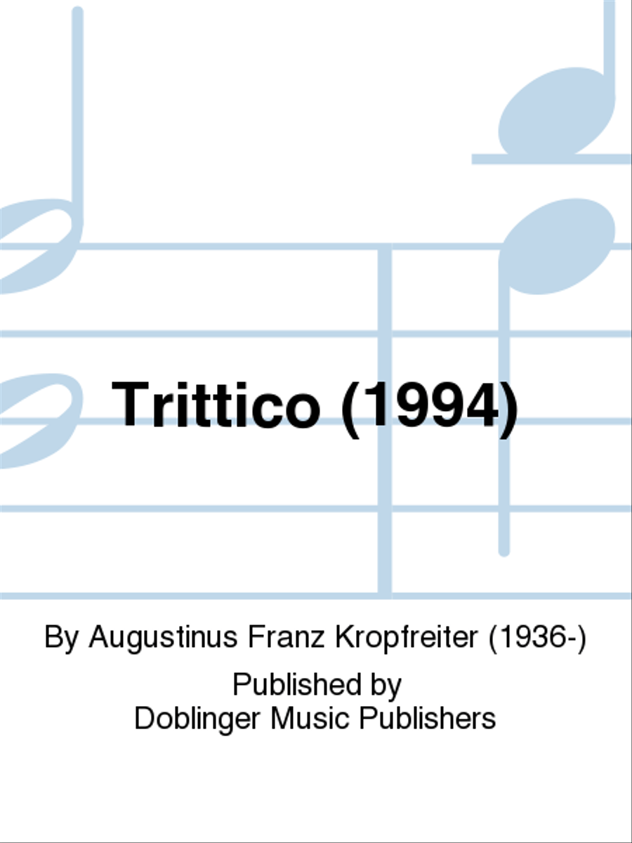 Trittico (1994) Score and Part scores gallery preview page 1