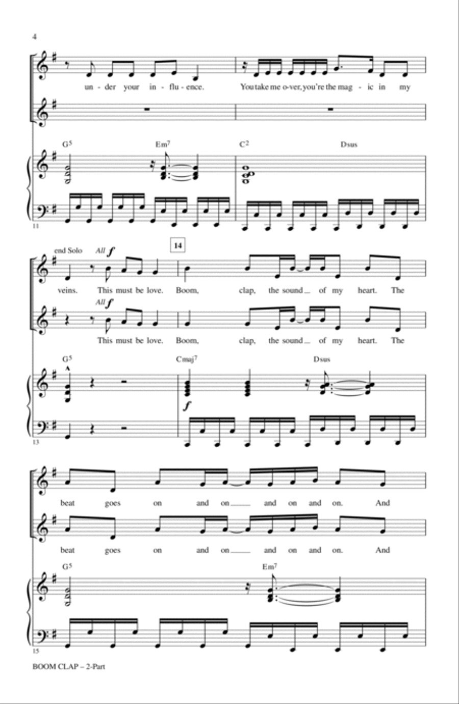 Boom Clap Boom Clap 2-Part scores gallery preview page 3