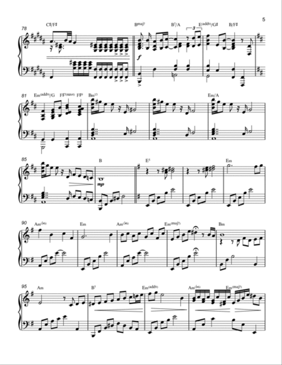 Firth Of Fifth Piano Solo scores gallery preview page 5