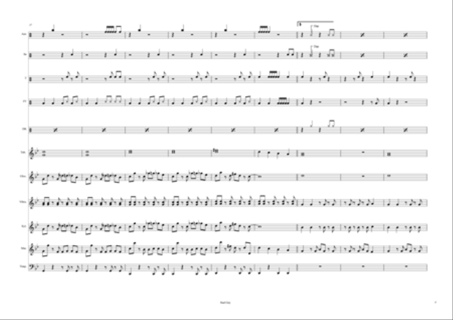 Bad Guy Percussion Ensemble scores gallery preview page 5