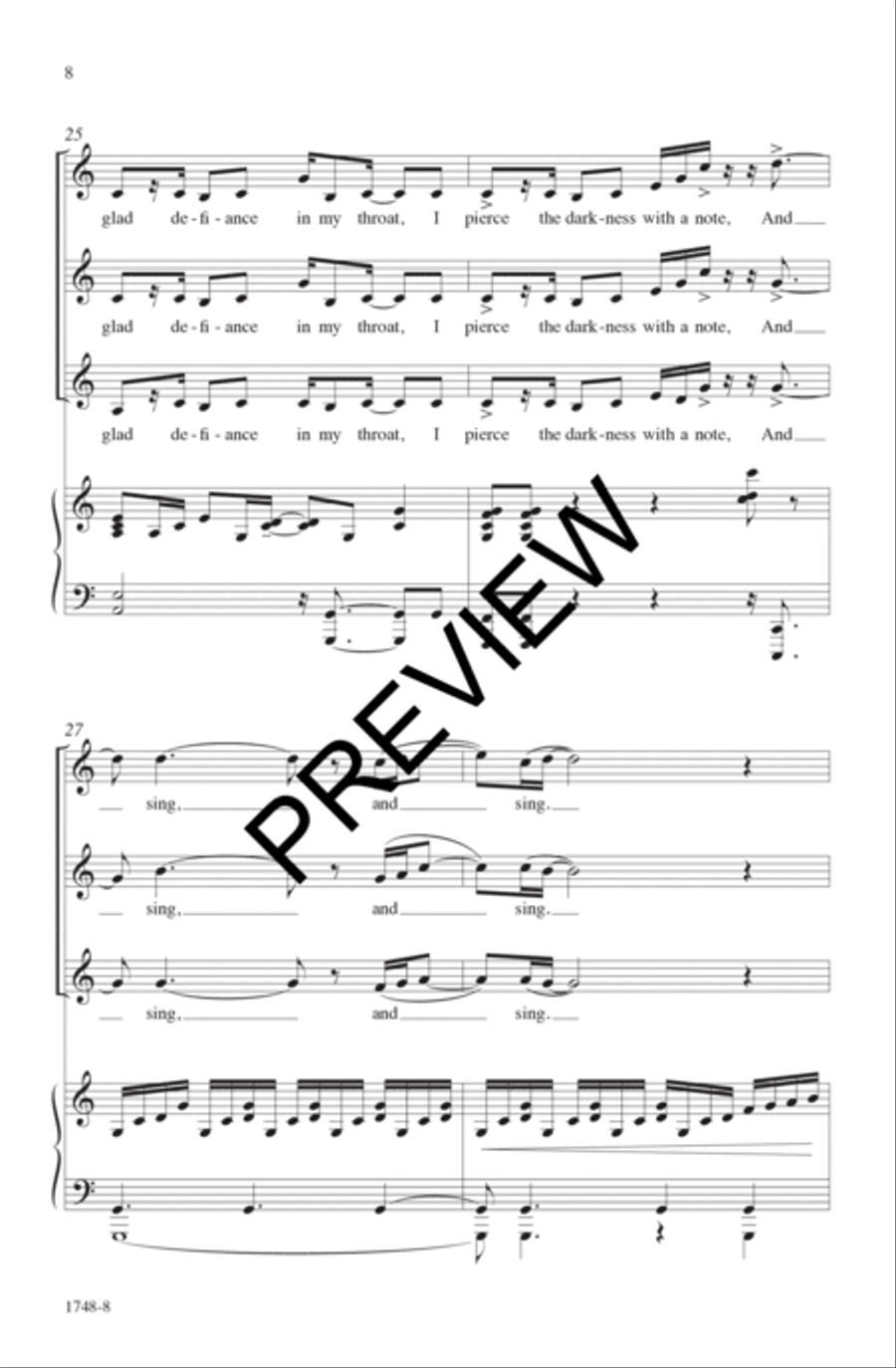 The Gift To Sing SSA scores gallery preview page 9