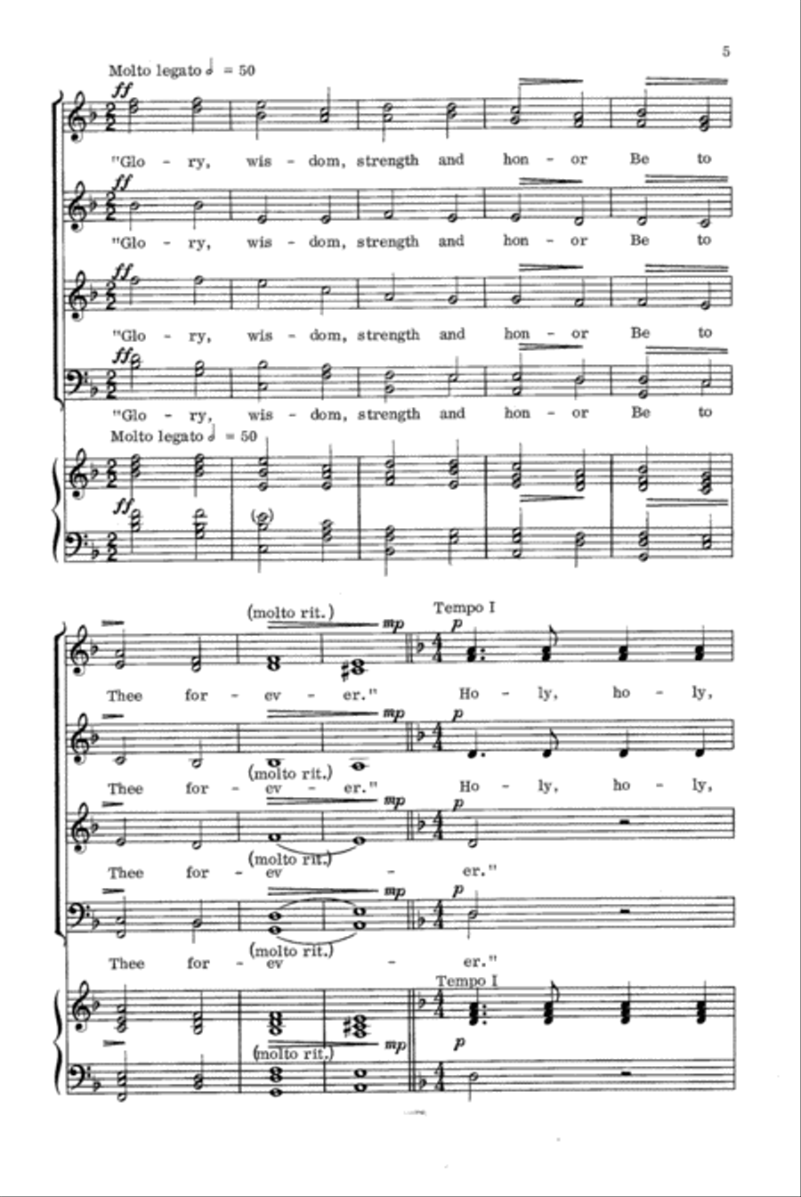Holy, Lord of Hosts Holy, Lord of Hosts 4-Part scores gallery preview page 6