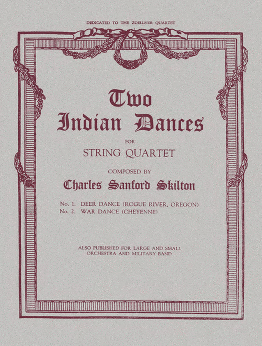 Two Indian dances : for string quartet