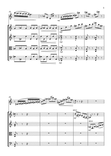 Scherzo for Bb Clarinet and String Quartet