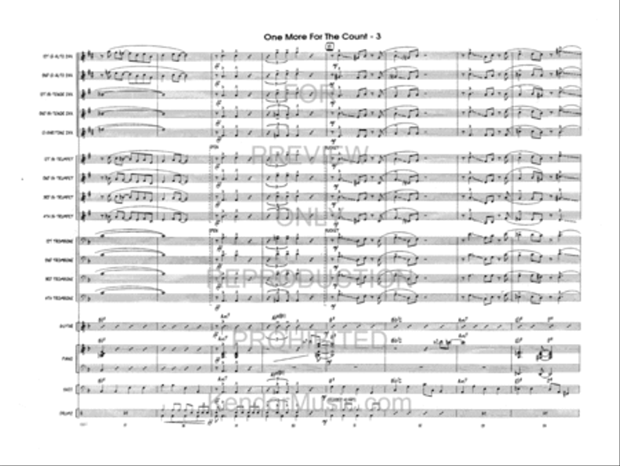 One More For The Count Jazz Ensemble scores gallery preview page 4