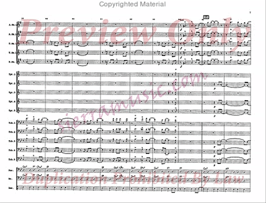 On The Street Where You Live Jazz Ensemble scores gallery preview page 8