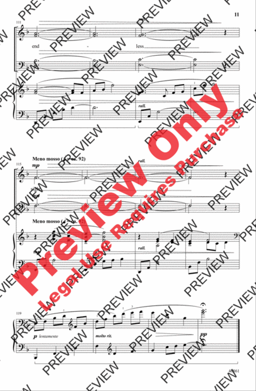 We Walk by Faith and Not by Sight 4-Part scores gallery preview page 11