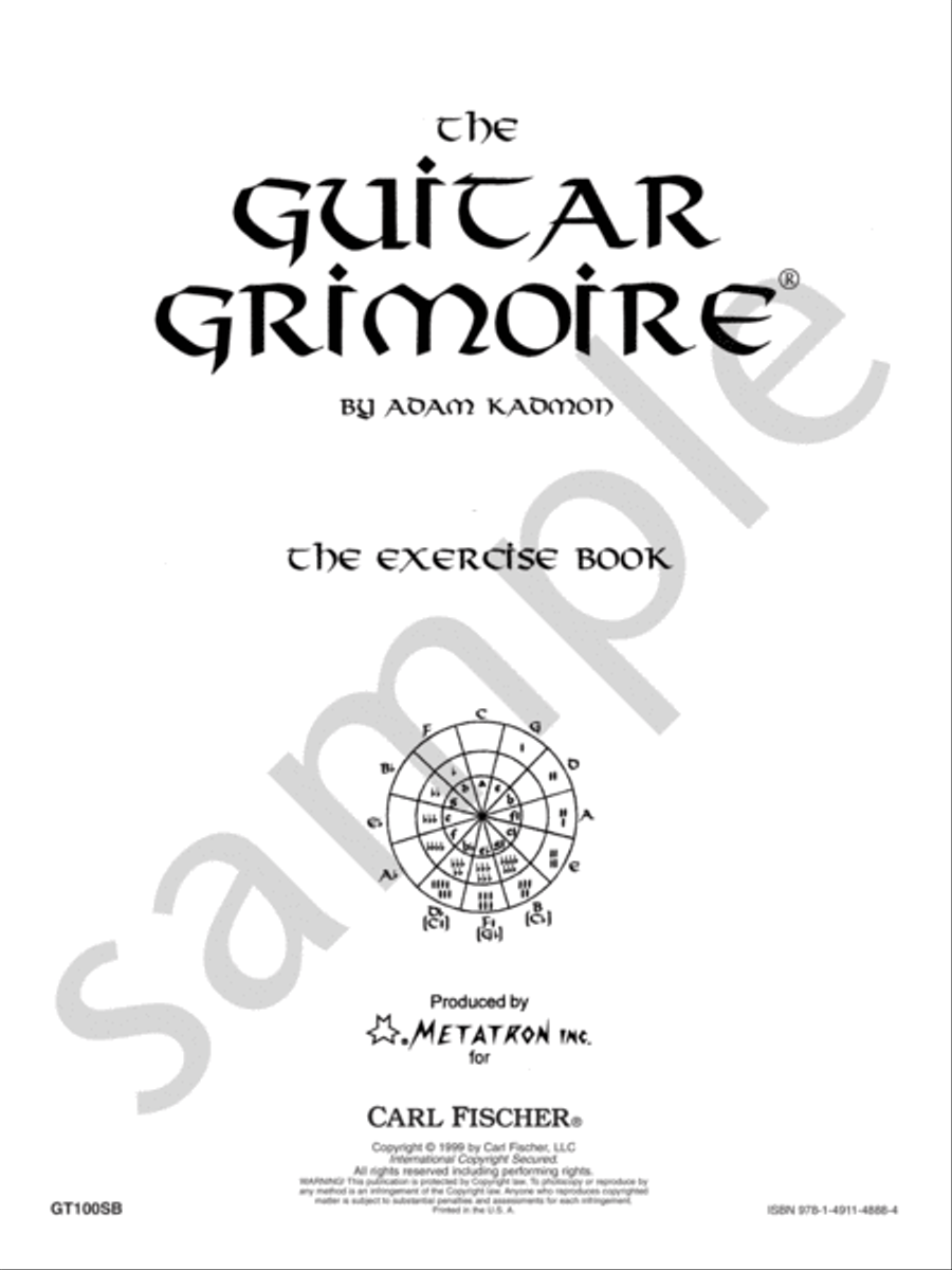 The Guitar Grimoire: The Exercise Book Guitar Tablature scores gallery preview page 3
