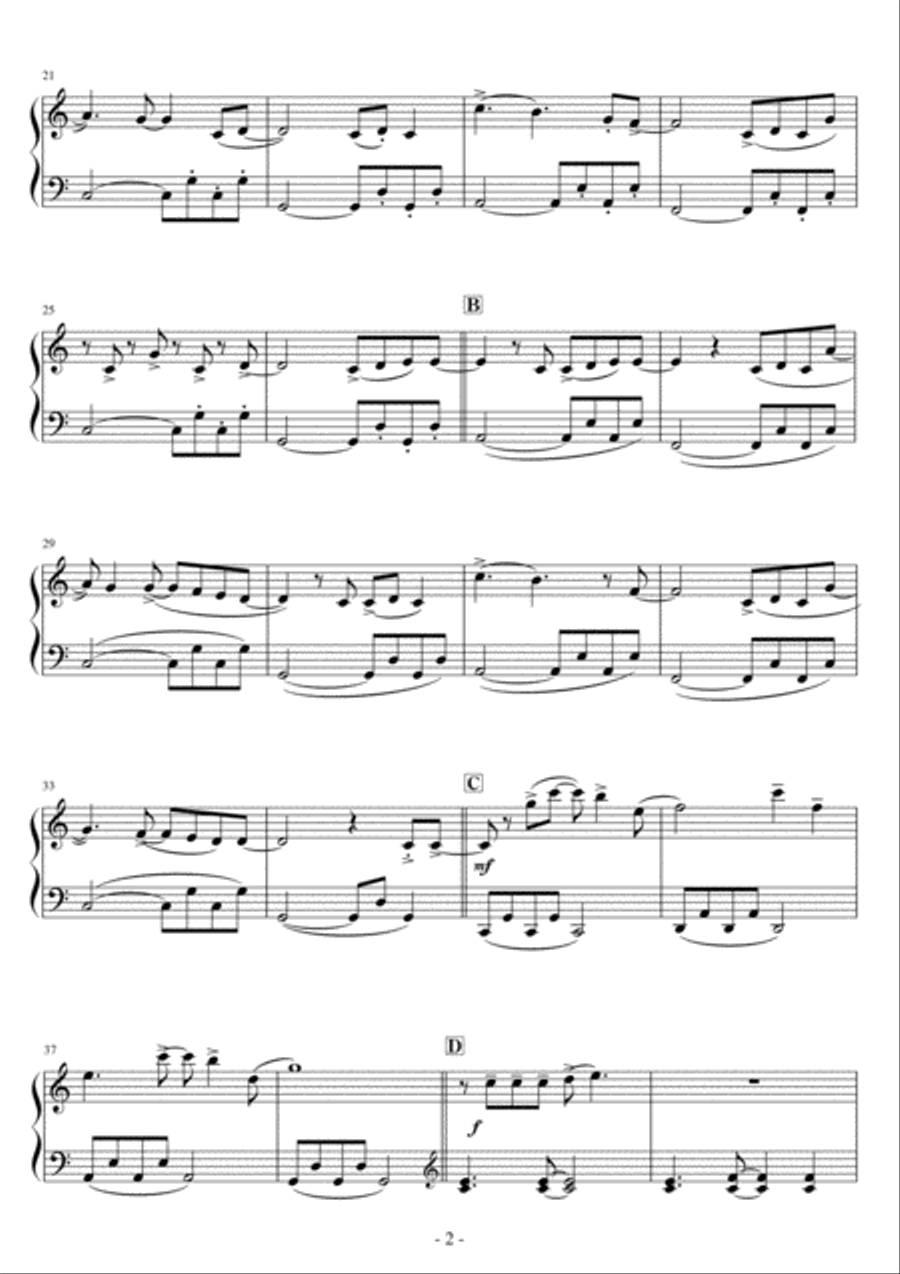 Rewrite The Stars Easy Piano scores gallery preview page 2