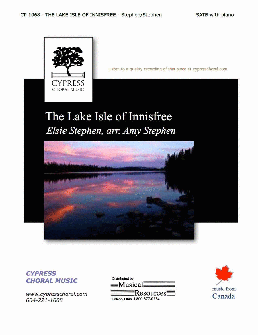 Lake Isle Of Innisfree 4-Part scores gallery preview page 1