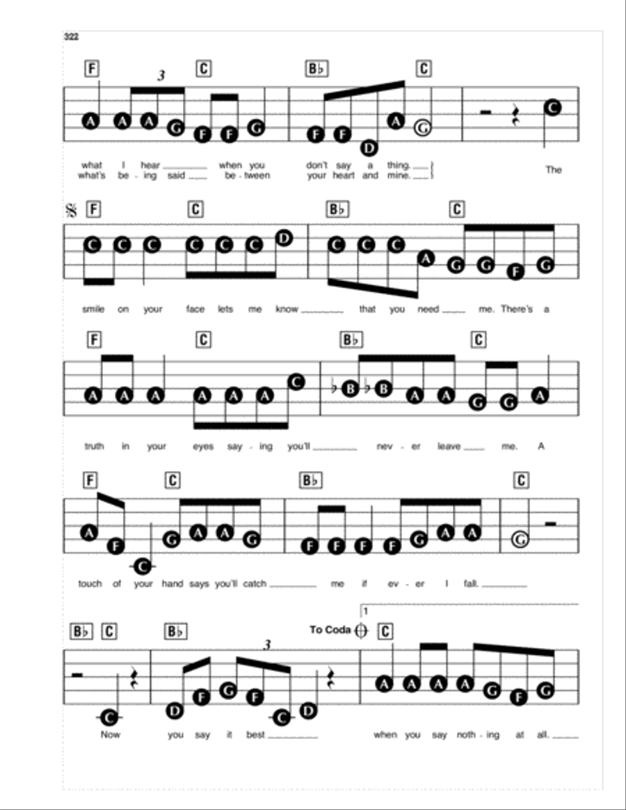 When You Say Nothing At All Electronic Keyboard scores gallery preview page 2