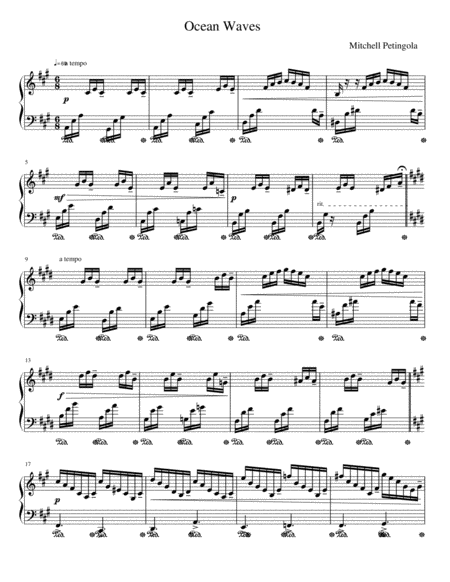 Ocean Waves (Original Piano Solo) image number null