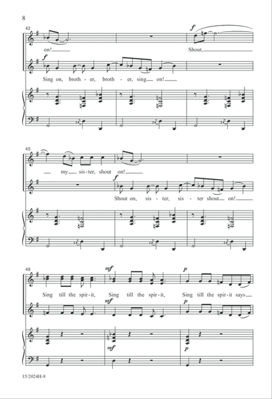 I'm Gonna Sing SSA scores gallery preview page 8