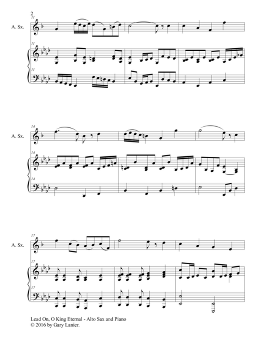 Gary Lanier: 3 GREAT HYMNS, Set III (Duets for Alto Sax & Piano) image number null