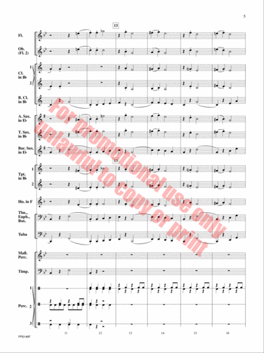 The Class Clown Concert Band scores gallery preview page 6