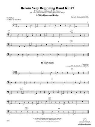 Belwin Very Beginning Band Kit #7: (wp) E-flat Tuba B.C.