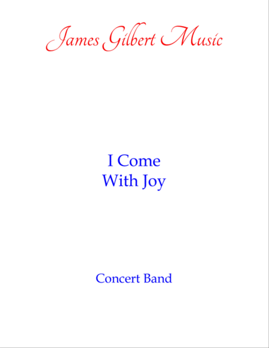 I Come With Joy Concert Band scores gallery preview page 1