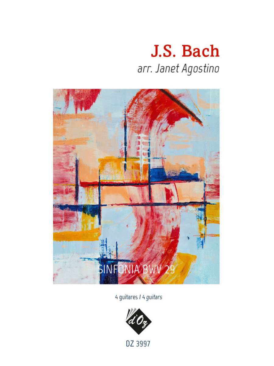 Sinfonia BWV 29 Guitar Ensemble scores gallery preview page 1