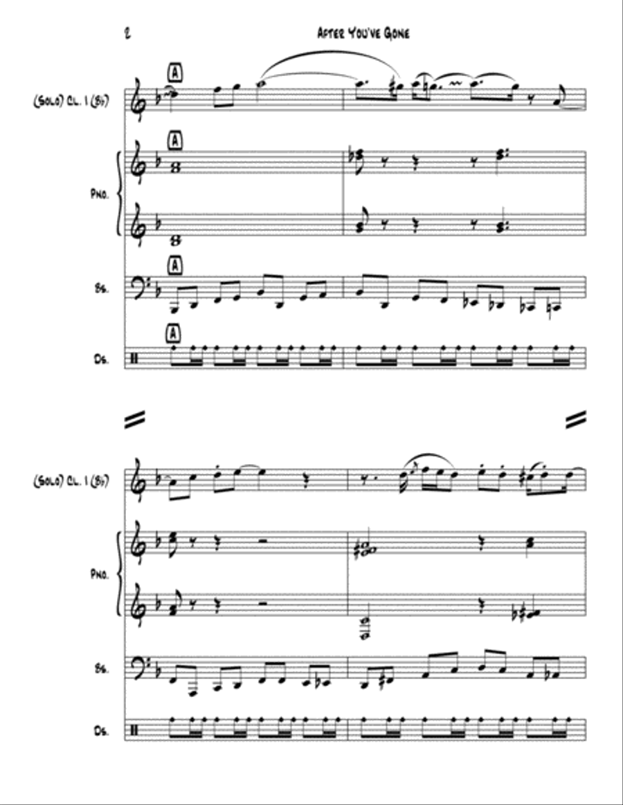 After You've Gone Woodwind Quintet scores gallery preview page 2