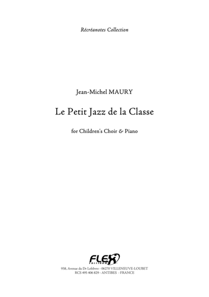 Le Petit Jazz de la Classe - Piano Reduction image number null