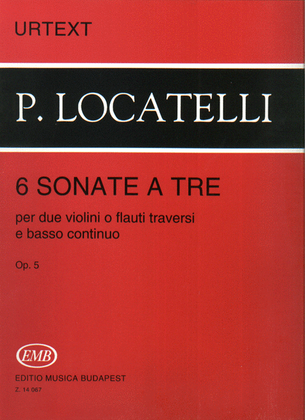 Book cover for 6 Sonate a tre per due violini o flauti traversi e