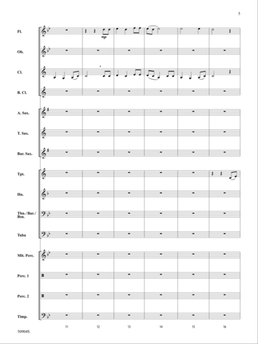 Beach Spring: Score Concert Band scores gallery preview page 5