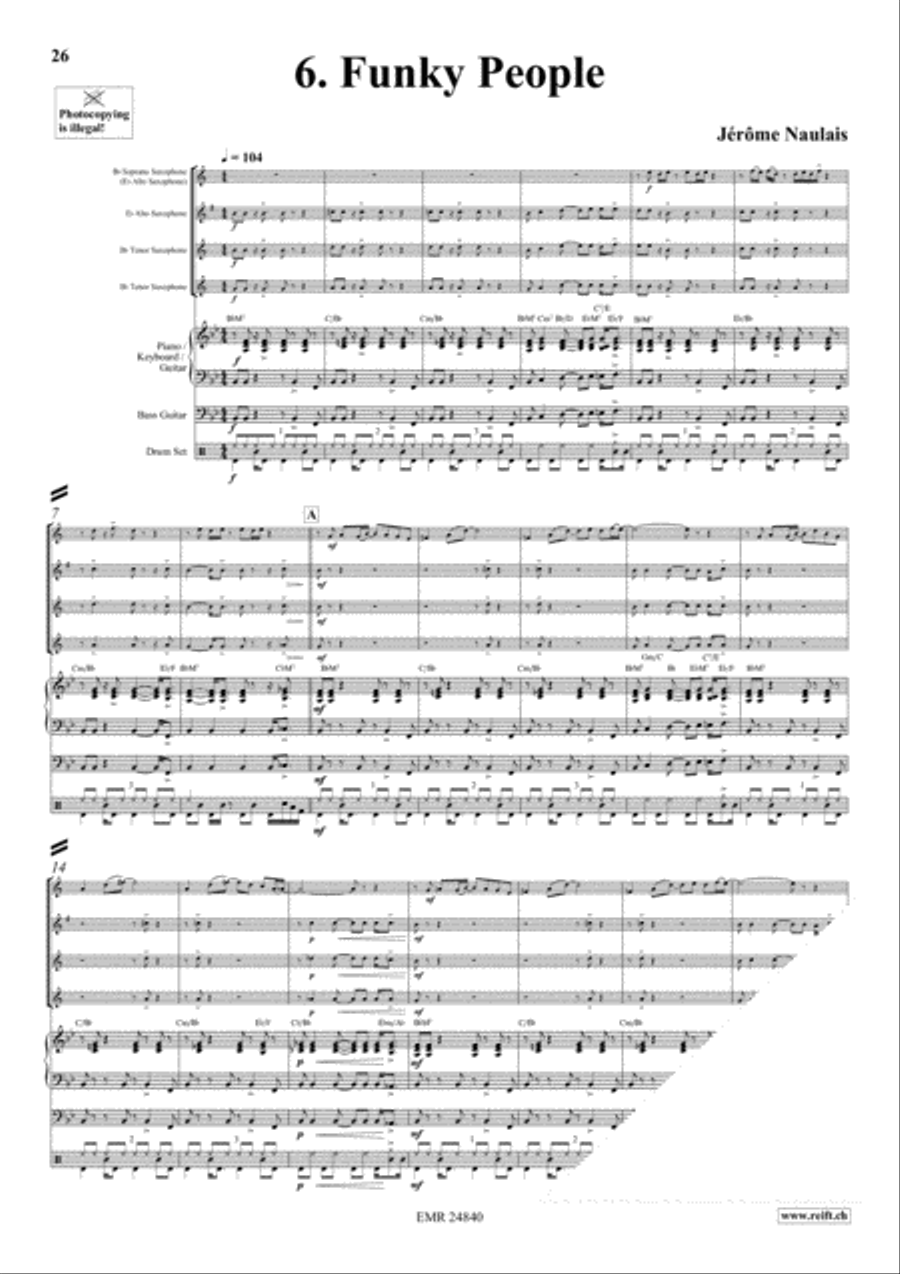 Play With Your Band Volume 2 Saxophone Ensemble scores gallery preview page 9